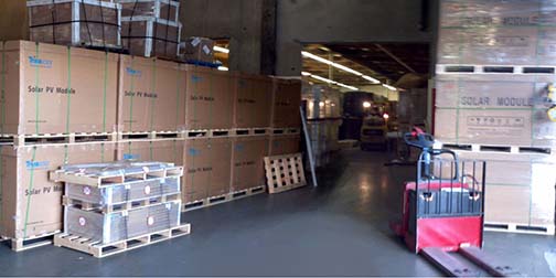 Solar Panel Warehouse